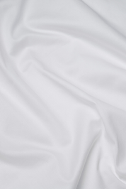 White Classic Organic Cotton Sateen Weave Flat Sheet