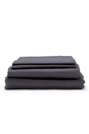 Dark Slate Classic Organic Cotton Sateen Weave Bedding Set