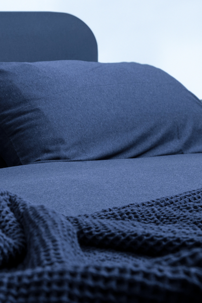 Indigo Organic Cotton Jersey Bedding Set