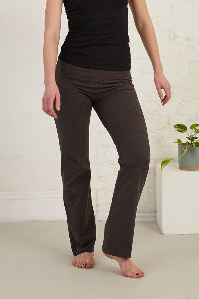 Cottsbury  Full Length Organic Cotton Spandex Jersey Yoga Pants