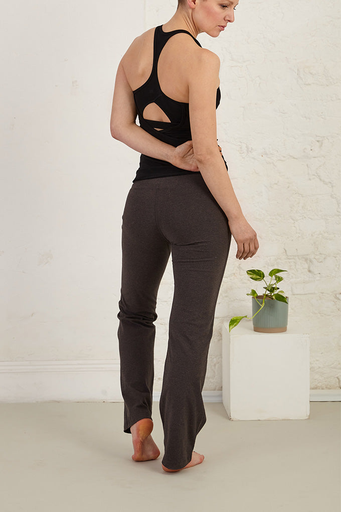 Cottsbury  Full Length Organic Cotton Spandex Jersey Yoga Pants