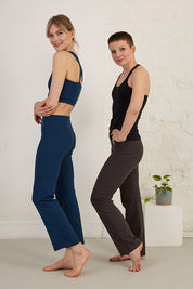 Full Length Organic Cotton Spandex Jersey Yoga Pants