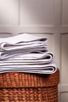 Dune and White Melange Organic Cotton Bath and Hand Towel Set