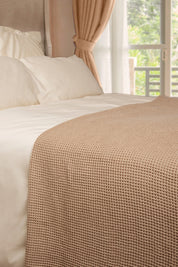 Dune Organic Cotton Waffle Weave Blanket