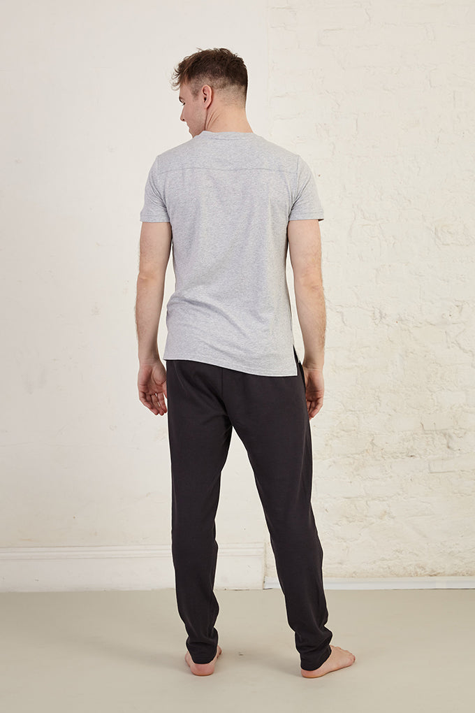 Henley Regular Fit Organic Cotton Jersey T-Shirt