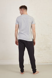 Henley Regular Fit Organic Cotton Jersey T-Shirt