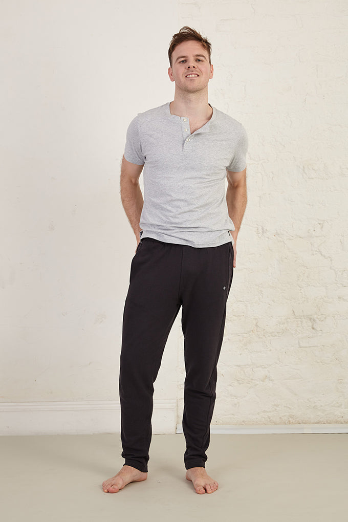 Henley Regular Fit Organic Cotton Jersey T-Shirt