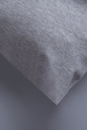 Grey Melange Organic Cotton Jersey Bedding Set