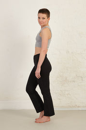 Cut-Out Detail Longline Organic Cotton Spandex Jersey Bra