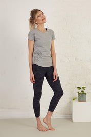 Rose Print Slim Fit Organic Cotton Jersey T-Shirt