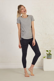 Rose Print Slim Fit Organic Cotton Jersey T-Shirt