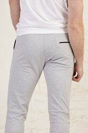 Unisex Rouched Ankle Full Length Organic Cotton Jersey Joggers