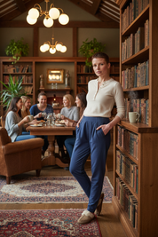 Lounge Pants - Standing Model Library Cafe