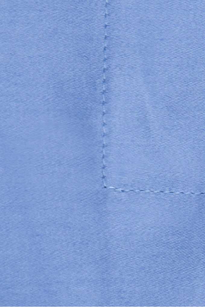 Mid Blue Classic Organic Cotton Sateen Weave Bedding Set