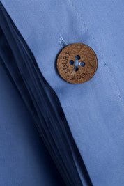 Mid Blue Classic Organic Cotton Sateen Weave Duvet Cover