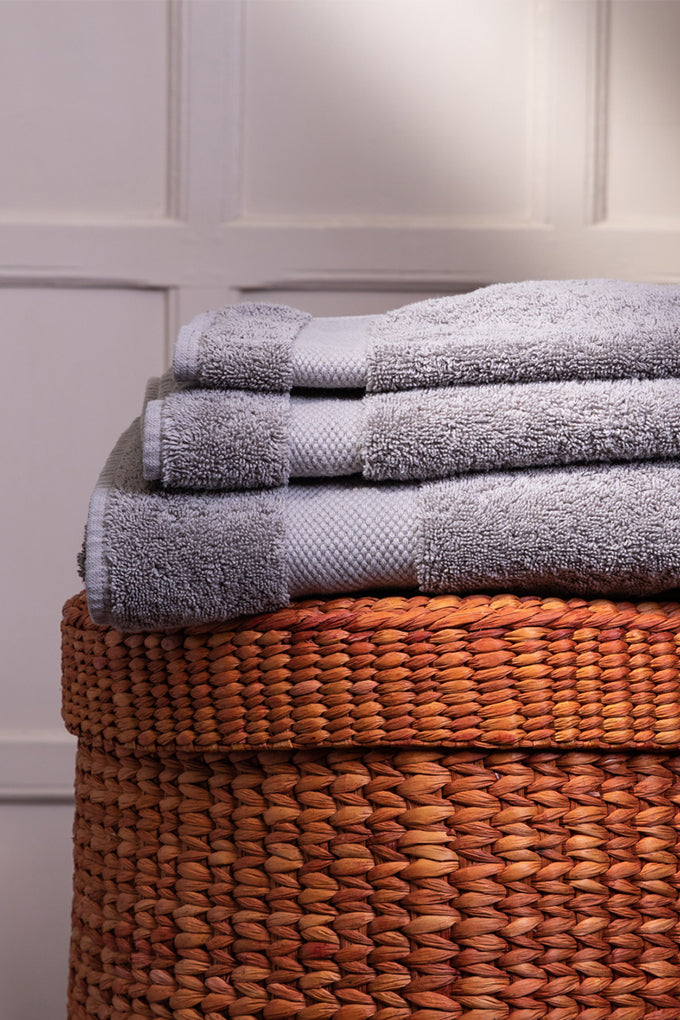 Mineral Grey Luxury Organic Cotton Bath, Hand and Face Towel Set Success