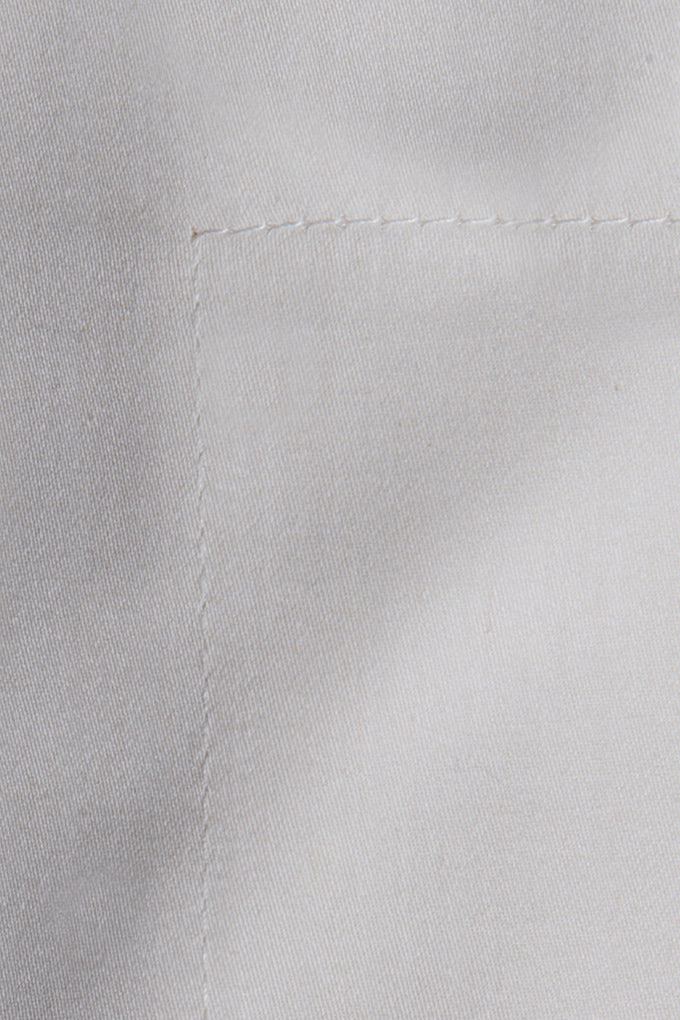 White Classic Organic Cotton Sateen Weave Fitted Sheet