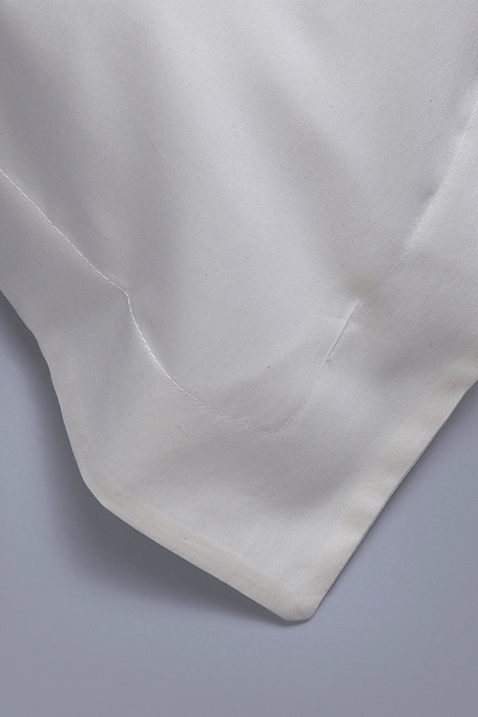 Natural Classic Organic Cotton Sateen Weave Duvet Cover