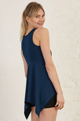 Handkerchief-Hem High Low Organic Cotton Jersey Tank Top