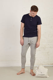 Henley Regular Fit Organic Cotton Jersey T-Shirt