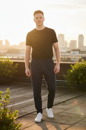 Navy Blue Joggers - Rooftop Terrace