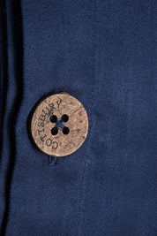 Navy Classic Organic Cotton Sateen Weave Duvet Cover