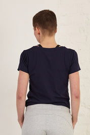 Rose Print Slim Fit Organic Cotton Jersey T-Shirt