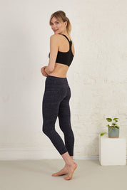 3/4 Length Slim Fit Organic Cotton Spandex Jersey Yoga Tights