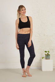 3/4 Length Slim Fit Organic Cotton Spandex Jersey Yoga Tights