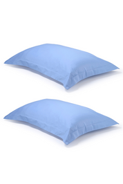 oxford mid blue pillowcase cottsbury organic cotton