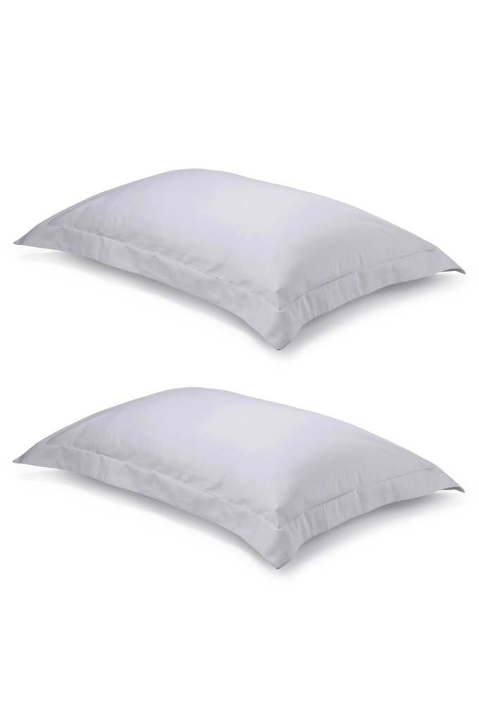 oxford light grey pillowcase cottsbury organic cotton