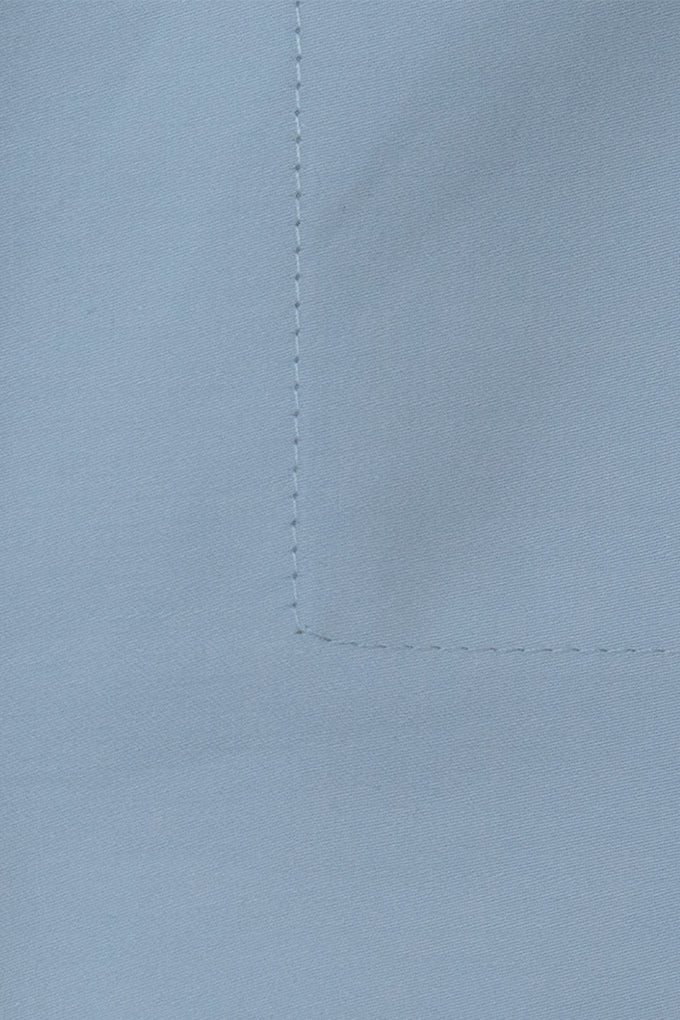 Pair of Serene Blue Classic Organic Cotton Sateen Weave Pillowcases