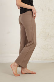 Full Length Organic Cotton Spandex Jersey Yoga Pants