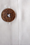 Natural with Taupe Block Panel Organic Cotton Sateen Weave Bedding Set