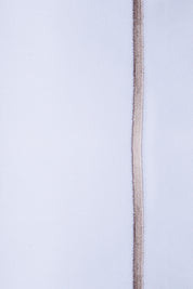 White with Taupe Marrow Embroidery Organic Cotton Sateen Weave Bedding Set